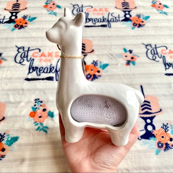 1 LEFT! 🦙 Llama Ceramic White Sponge Holder 🦙 - Picture 2 of 10